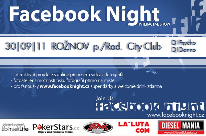 Facebooknight.cz ROŽNOV p./ RAD