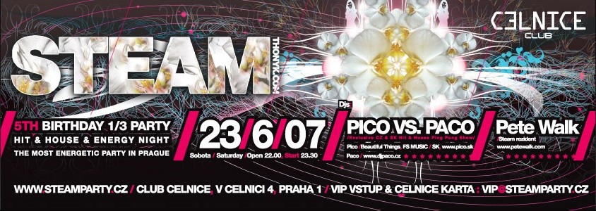 STEAMPARTY.CZ - CELNICE - PRAHA Praha 1
