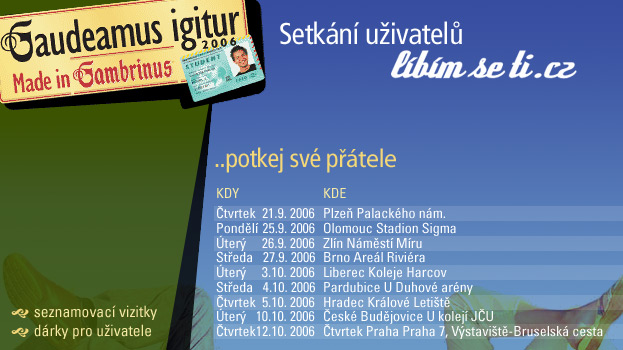 PARDUBICE Gaudeamus igitur setkání uživatelů Líbímseti 