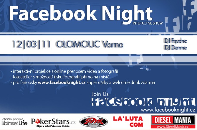 Facebook Night Interactive show! OLOMOUC