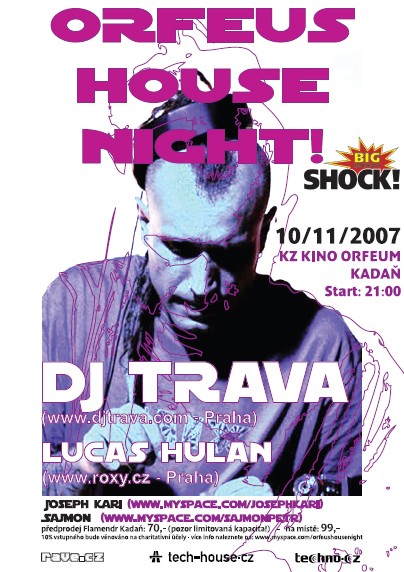 Orfeus House Night Kadaň